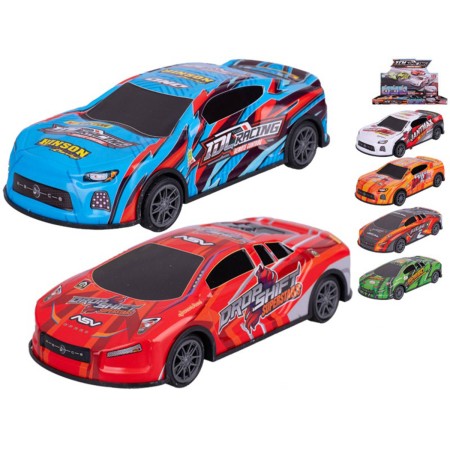 Auto sportovní driftující kovové na setrvačník 2 druhy 6 barev