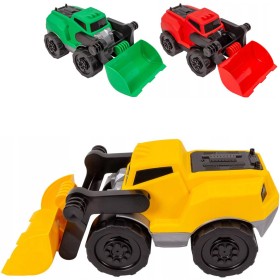 Bagr 28cm baby barevný nakladač volný chod na písek 3 barvy