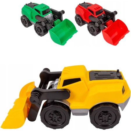 Bagr 28cm baby barevný nakladač volný chod na písek 3 barvy