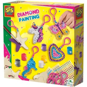 SES CREATIVE Zdobení klíčenek kreativní sada s třpytivými kamínky