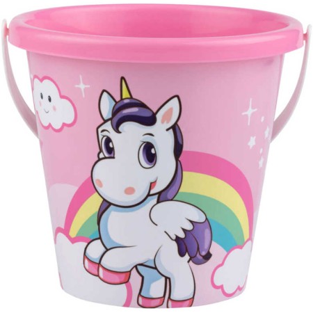 ANDRONI Kyblík Jednorožec 17cm středně velký s obrázkem na písek plast