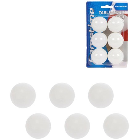 Míčky na stolní tenis 2-Play ping pong set 6ks na kartě plast