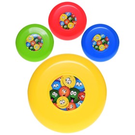 Házecí disk smajlík frisbee plastový talíř s obrázkem 4 barvy