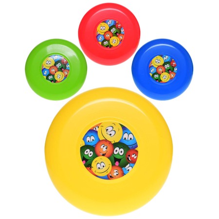 Házecí disk smajlík frisbee plastový talíř s obrázkem 4 barvy