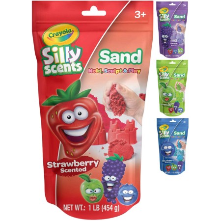 CRAYOLA Písek kinetický ovocný vonící 454g 4 druhy