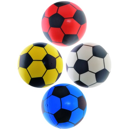 Míček pěnový balonek 11cm s potiskem soft kopačák 4 barvy
