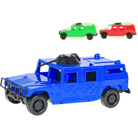 Auto terénní vojenské SUV 23cm 3 barvy plast v síťce