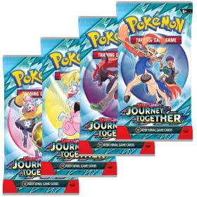 Hra Pokémon TCG SV09 Journey Together booster set 10 karet v sáčku