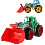 Traktor se lžící barevný nakladač na písek baby bagr volný chod 2 barvy