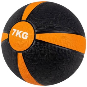 ACRA Medicinbal 7kg oranžovo/černý fitness míč 29cm guma
