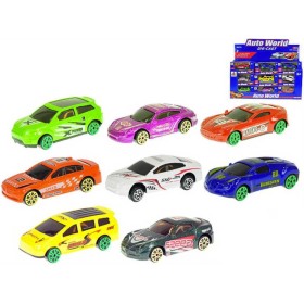 Auto sportovní závodní 7cm kovové 1:64 volný chod různé druhy