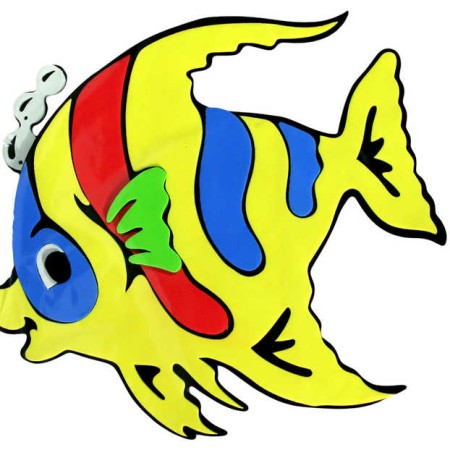 Dekorace Ryba (pěnová samolepící na stěnu, sklo, nábytek apod.)