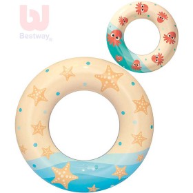 BESTWAY Kruh nafukovací 61cm pláž plavací kolo do vody 36014