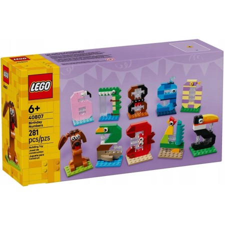 LEGO ICONIC Narozeninová čísla 40807 STAVEBNICE