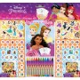 JIRI MODELS Samolepkový set s omalovánkami a voskovkami 500ks Disney Princezny