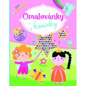 JIRI MODELS Omalovánky s kamínky Víly a princezny