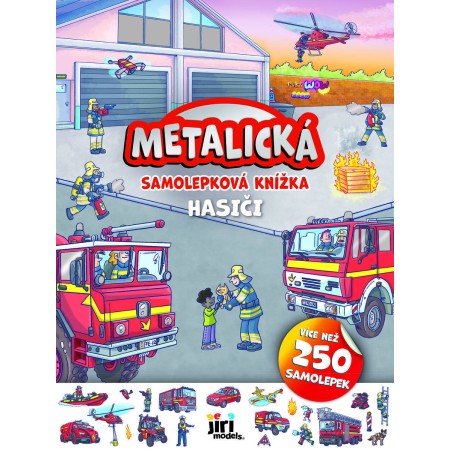 JIRI MODELS Metalická samolepková knížka Hasiči