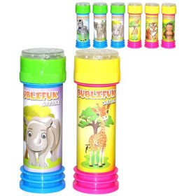 Bublifuk Safari zvířátka 55ml bublifukovač s hrou ve víčku 6 druhů