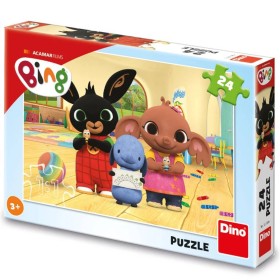 DINO Puzzle 24 dílků Bing maluje skládačka 26x18cm v krabici