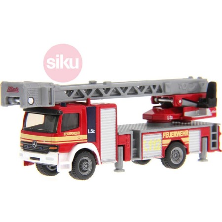 SIKU Auto hasiči s otočným vysouvacím žebříkem model 1:87 kov