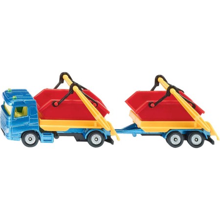 SIKU Auto nákladní set s přívěsem a 2 kontejnery kov 1695