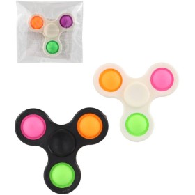Spinner bubble pops fidget antistresový 2v1 s pop it bublinami 3 barvy