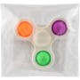 Spinner bubble pops fidget antistresový 2v1 s pop it bublinami 3 barvy