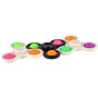 Spinner bubble pops fidget antistresový 2v1 s pop it bublinami 3 barvy
