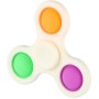 Spinner bubble pops fidget antistresový 2v1 s pop it bublinami 3 barvy