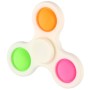 Spinner bubble pops fidget antistresový 2v1 s pop it bublinami 3 barvy