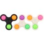 Spinner bubble pops fidget antistresový 2v1 s pop it bublinami 3 barvy
