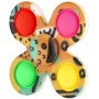Spinner bubble pops fidget antistresový 2v1 s pop it bublinami 2 barvy