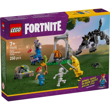 LEGO FORTNITE Peely a Sparkplug a jejich tábořiště 77075 STAVEBNICE