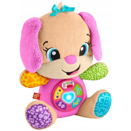 FISHER PRICE Baby mluvicí pejskova sestřička interaktivní na baterie Světlo Zvuk
