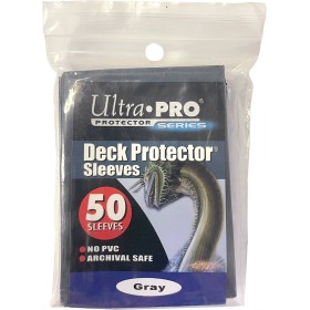 Obaly na hrací a sběratelské karty Ultra Pro šedé set 50ks