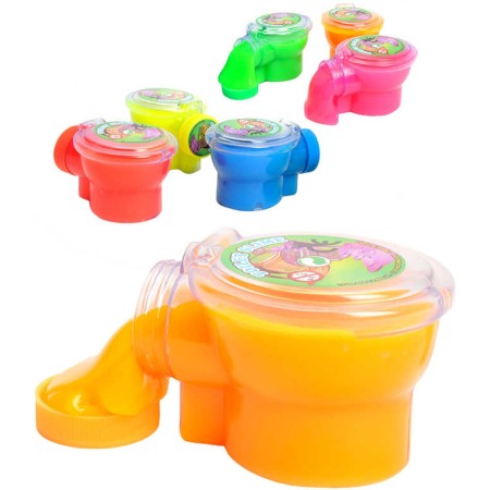 Sliz toaleta WC plastové prdící hmota dětská zábavná žertovinka 6 barev