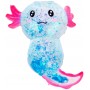Axolotl zvířátko antistresové gelové mačkací se třpytkami 4 barvy