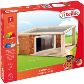 TEIFOC Zahradní domek 135 dílků pálené cihličky s maltou 5220 STAVEBNICE