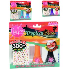 EP Line BO-PO Tropical Bliss lak na nehty slupovací 2ks + samolepky různé druhy