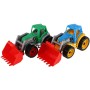 Traktor se lžící barevný nakladač na písek baby bagr volný chod 2 barvy