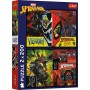 TREFL PUZZLE 2v1 Spiderman Ve dne v noci 41x28cm skládačka 400 dílků