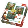TREFL PUZZLE 3v1 Svět dinosaurů 20x20cm skládačka 106 dílků