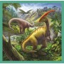 TREFL PUZZLE 3v1 Svět dinosaurů 20x20cm skládačka 106 dílků