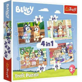 TREFL PUZZLE 4v1 Bluey a jeho svět 29x21cm skládačka 71 dílků