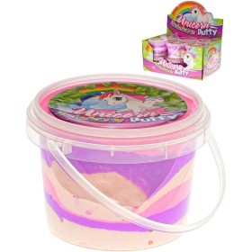 Hmota tvarovací skákací růžovofialová jednorožec pro holky 110g v kelímku