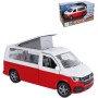 KIDS GLOBE Auto dodávka Volkswagen Camper 14cm zpětný chod kovový model