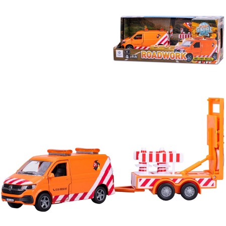 Auto VW Transporter zpětný chod s dopravním značením na baterie Světlo Zvuk