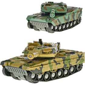 Tank 24cm obrněné vozidlo na setrvačník na baterie 2 barvy Světlo Zvuk
