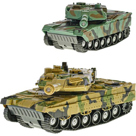 Tank 24cm obrněné vozidlo na setrvačník na baterie 2 barvy Světlo Zvuk