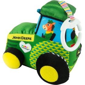 LAMAZE Traktor baby John Deere textilní závěsný s klipem pro miminko